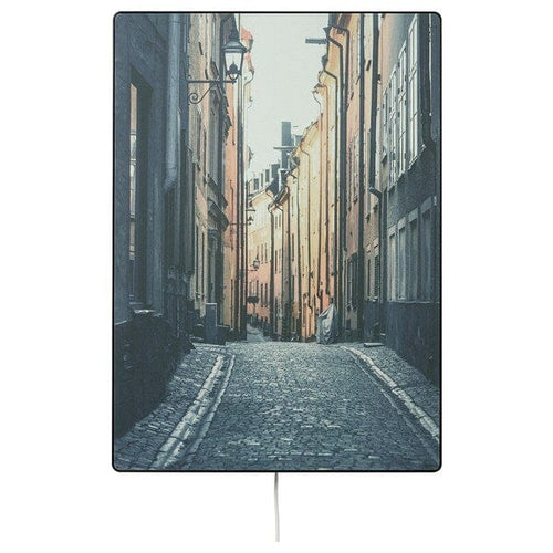 SYMFONISK panel for picture frame speaker, cobblestone street Stockholm, 40x56 cm