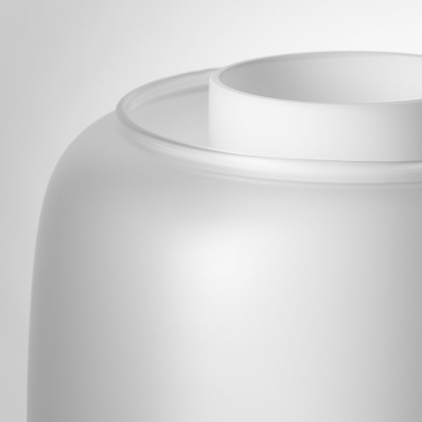 SYMFONISK - SYMFONISK Shade for speaker lamp base, glass/white