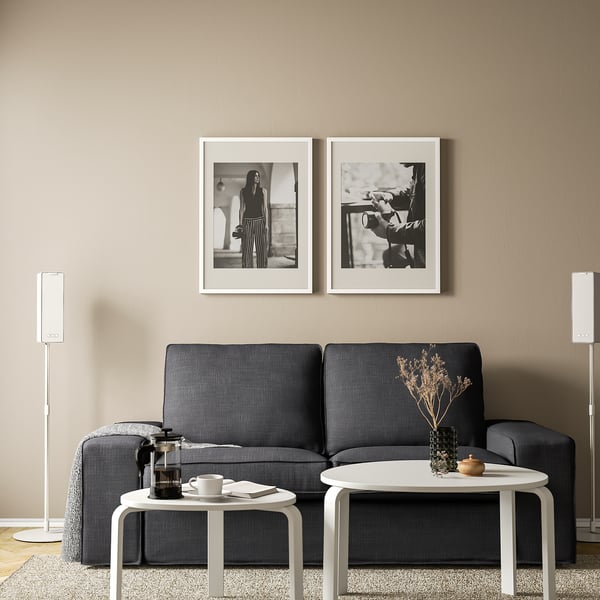 SYMFONISK - SYMFONISK Bookshelf speaker floor stand, white