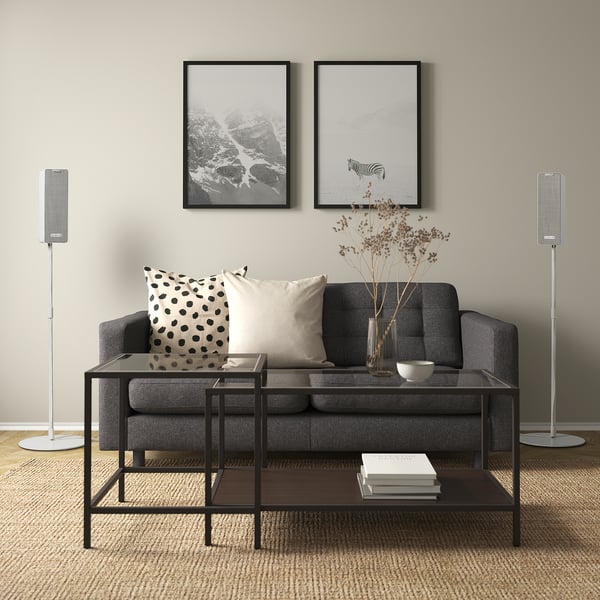 SYMFONISK - SYMFONISK Bookshelf speaker floor stand, white