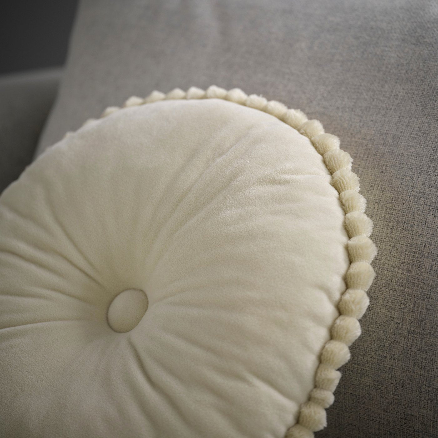 SYRENBUSKE cushion, light beige, 36 cm