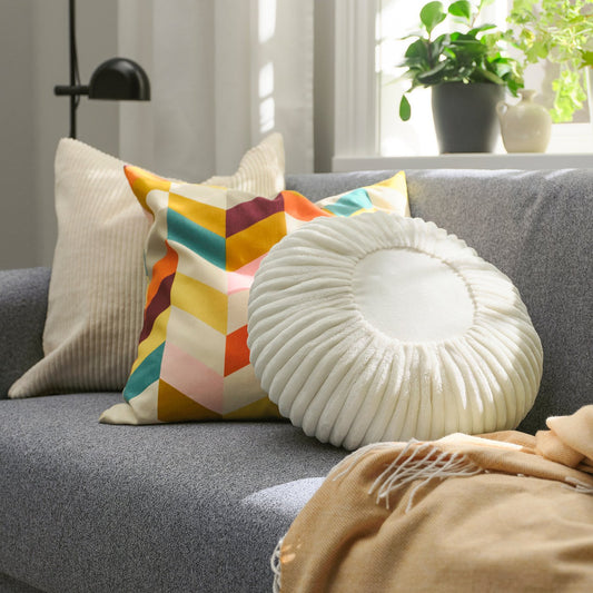 SYRENBUSKE cushion, off-white, 38 cm