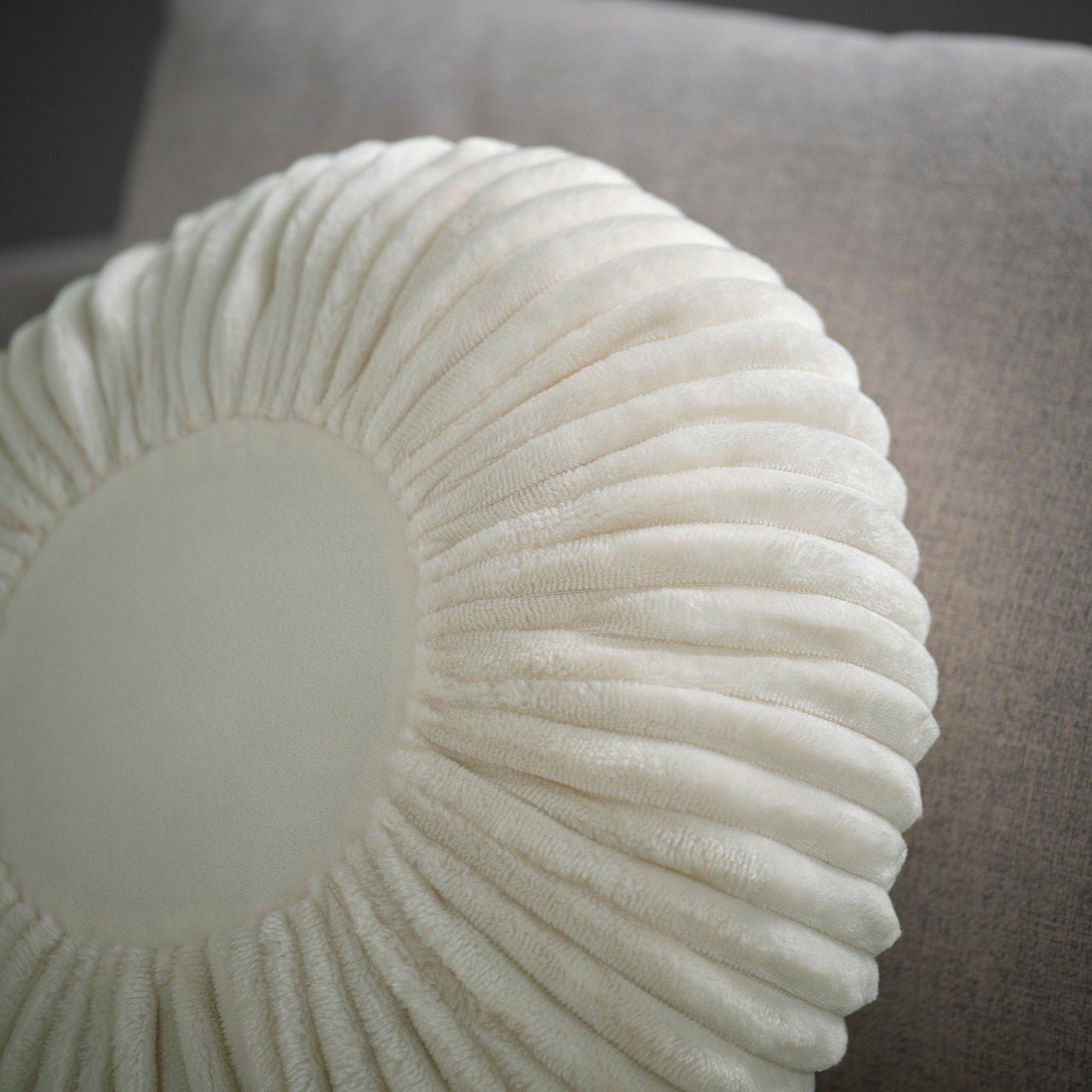 SYRENBUSKE cushion, off-white, 38 cm