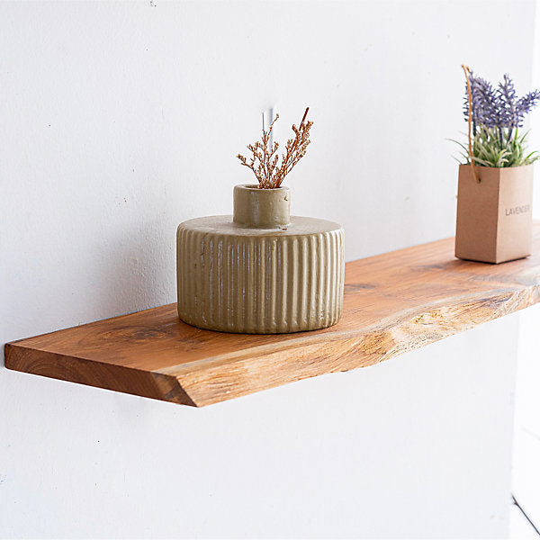 SOLID TEAK SHELF - SPAC EDGE