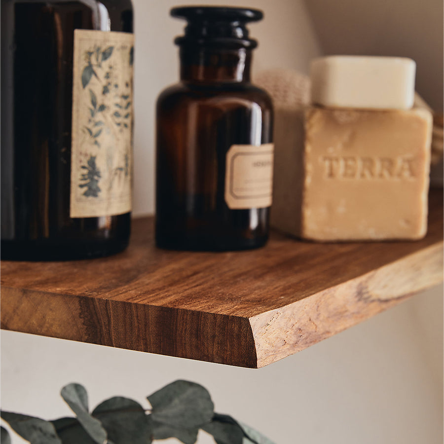 SOLID TEAK SHELF - SPAC EDGE