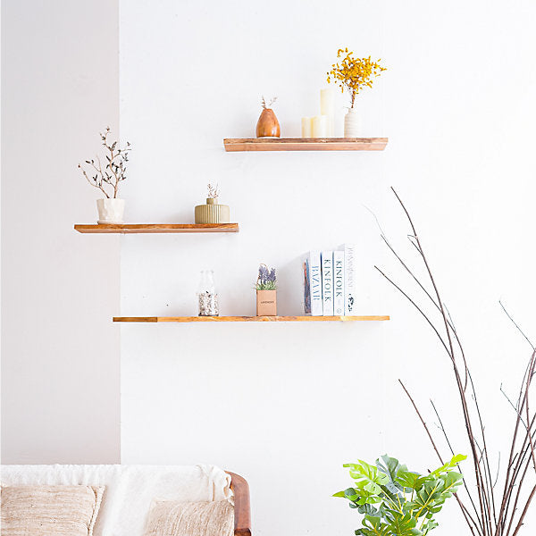 SOLID TEAK SHELF - SPAC EDGE