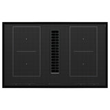 TÄCKNAN induction hob/integrated extractor, IKEA 500 black, 83 cm
