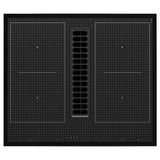 TÄCKNAN induction hob/integrated extractor, IKEA 500 black, 60 cm