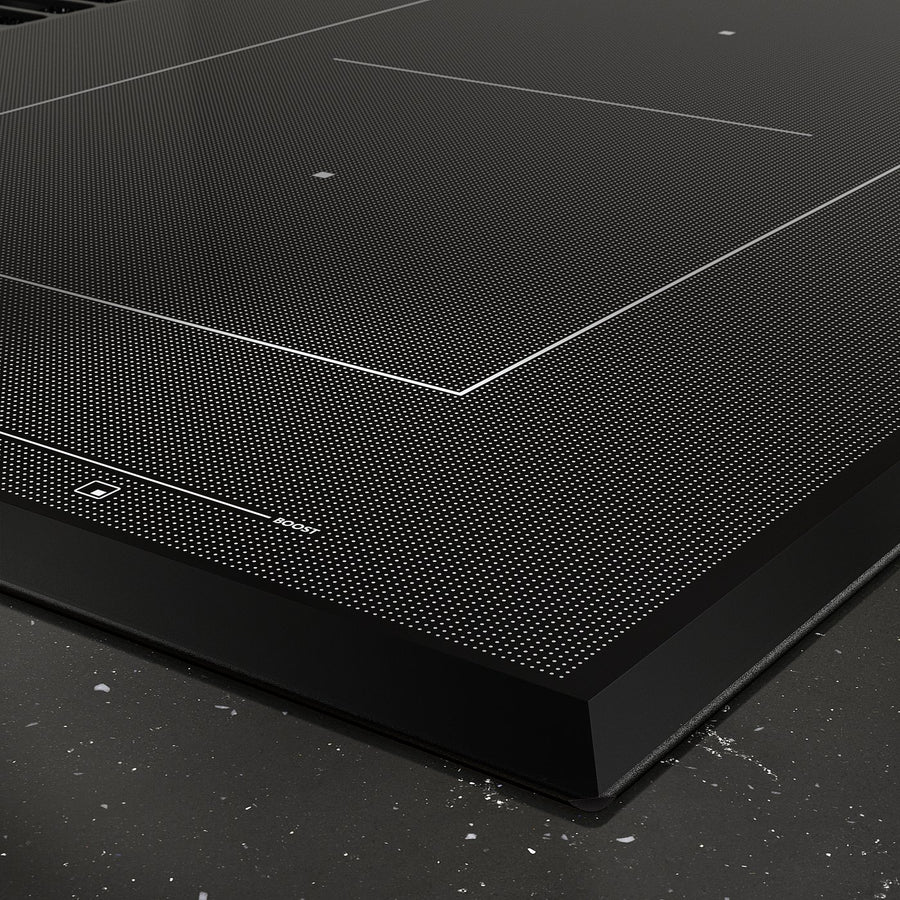 TÄCKNAN induction hob/integrated extractor, IKEA 500 black, 75.5x50.0x49.0 cm