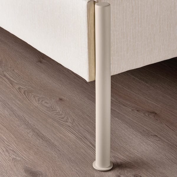 Ikea TÄLLÅSEN - Struttura letto imbottita, Kulsta beige chiaro/Leirsund, ,