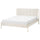 TÄLLÅSEN upholstered bed frame, Kulsta light beige/Lillhällan, 200x175 cm