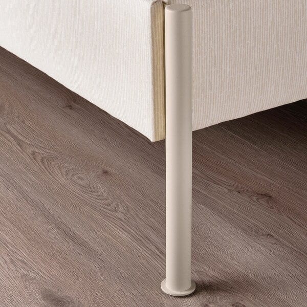 Ikea TÄLLÅSEN - Upholstered bed frame/mattress, Kulsta light beige/Valevåg extra-rigid, , 160x200 cm