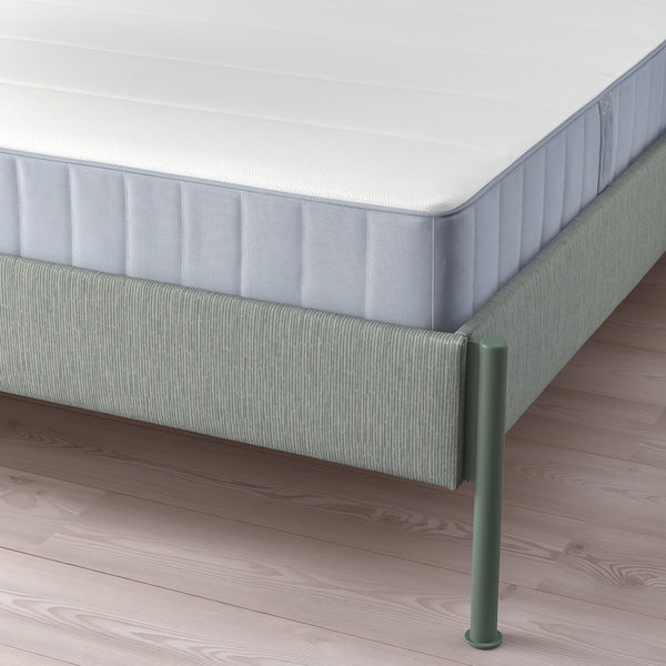 TÄLLÅSEN - Upholstered bed frame/mattress , 140x200 cm