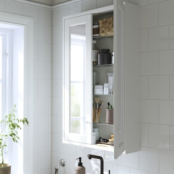 Ikea TÄNNFORSEN - Mirror cabinet with doors, white, 60x15x95 cm