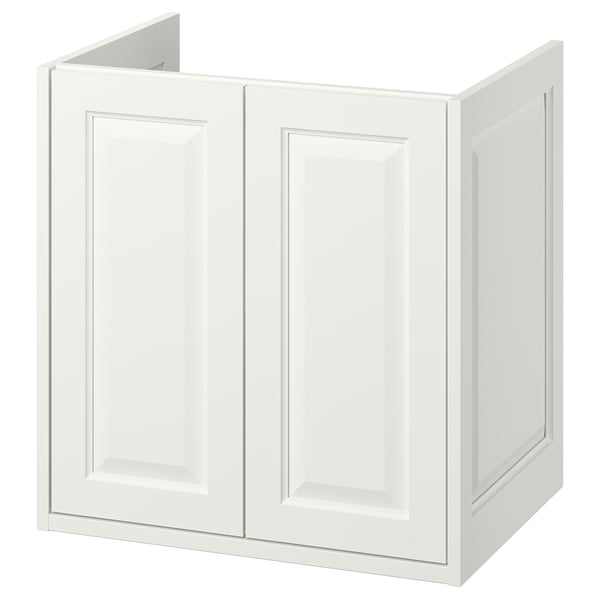TÄNNFORSEN - Wash-stand with doors, white, 60x48x63 cm