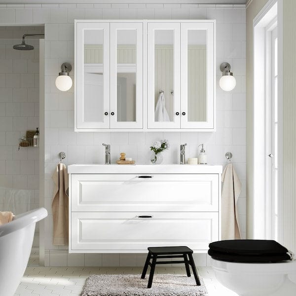 Ikea TÄNNFORSEN / ORRSJÖN - Mobile lav/cassetti/lav/miscelatori, bianco,122x49x69 cm