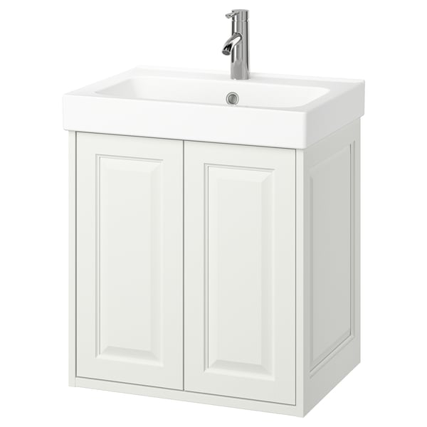 TÄNNFORSEN / ORRSJÖN wash-stnd w drs/deep wash-basin/tap, white, 62x49x72 cm