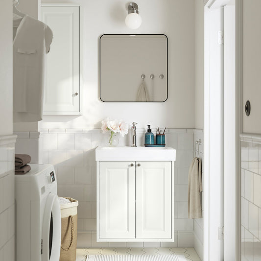 TÄNNFORSEN / ORRSJÖN wash-stnd w drs/deep wash-basin, white, 62x49x72 cm