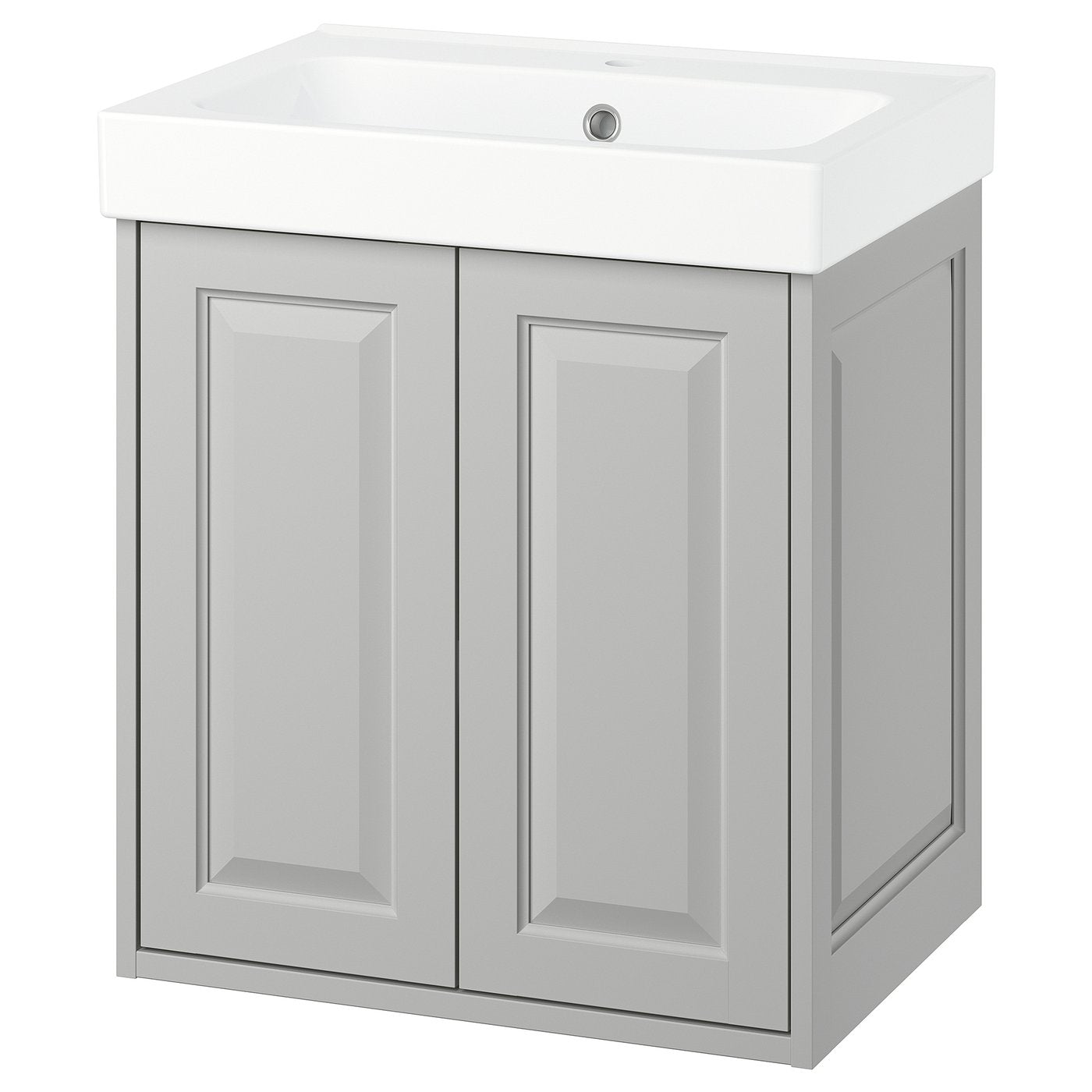 TÄNNFORSEN / ORRSJÖN wash-stnd w drs/deep wash-basin, light grey, 62x49x72 cm