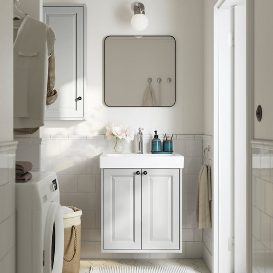 TÄNNFORSEN / ORRSJÖN wash-stnd w drs/deep wash-basin, light grey, 62x49x72 cm