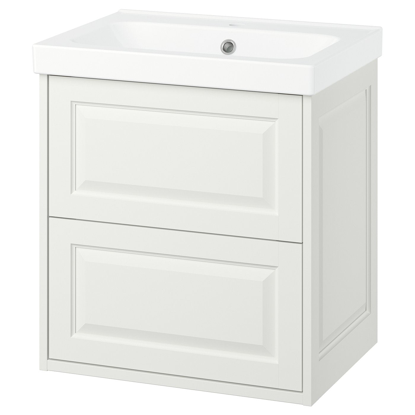 TÄNNFORSEN / ORRSJÖN wash-stnd w drawers/wash-basin, white, 62x49x69 cm
