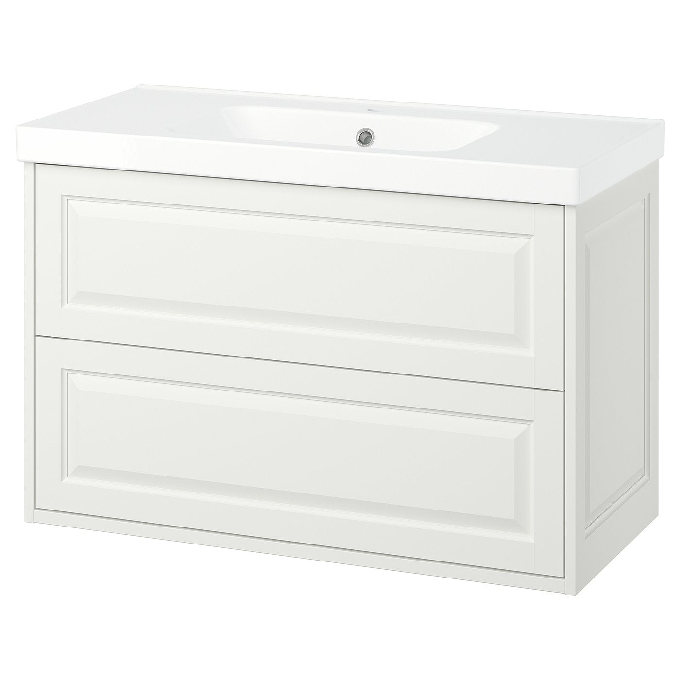 TÄNNFORSEN / ORRSJÖN wash-stnd w drawers/wash-basin, white, 102x49x69 cm