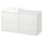 TÄNNFORSEN / ORRSJÖN wash-stand/wash-basin, white/white marble effect, 122x49x71 cm
