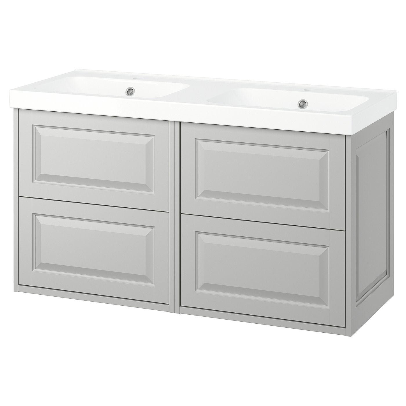 TÄNNFORSEN / ORRSJÖN wash-stand/wash-basin, light grey, 122x49x69 cm