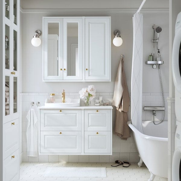 Ikea TÄNNFORSEN - Wall cabinet with door, white, 40x15x95 cm