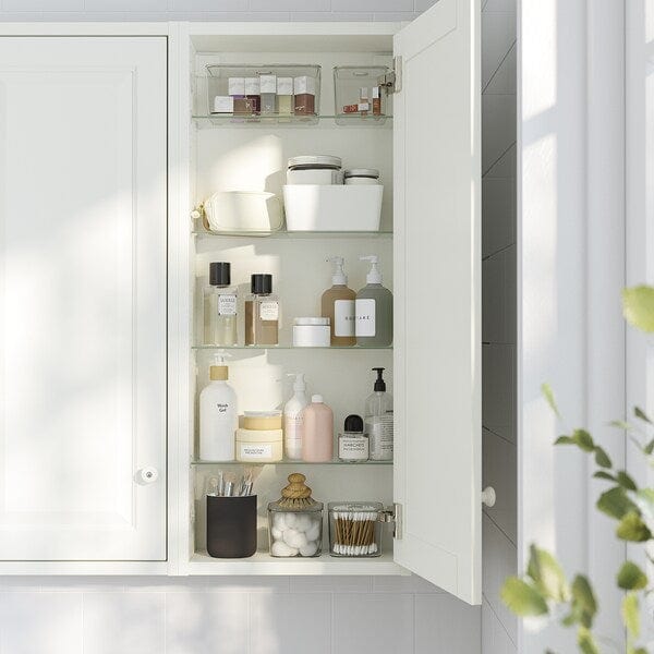 Ikea TÄNNFORSEN - Wall cabinet with door, white, 40x15x95 cm