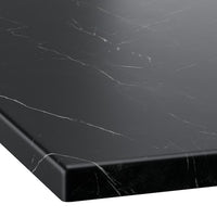 TÄNNFORSEN / RUTSJÖN - Mobile lav/cassetti/lav/miscelatori, bianco/nero effetto marmo,122x49x76 cm