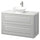TÄNNFORSEN / VÄSTERSJÖN - Washbasin/drawer/misc cabinet, light gray/white marble effect,102x49x79 cm