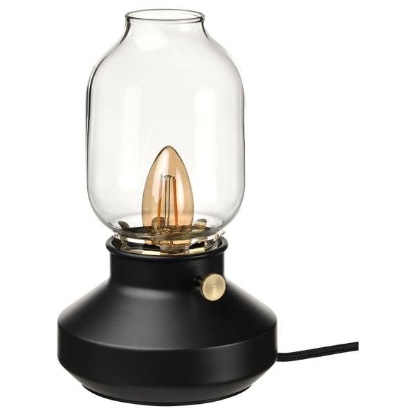 TÄRNABY table lamp, dimmable anthracite, 25 cm