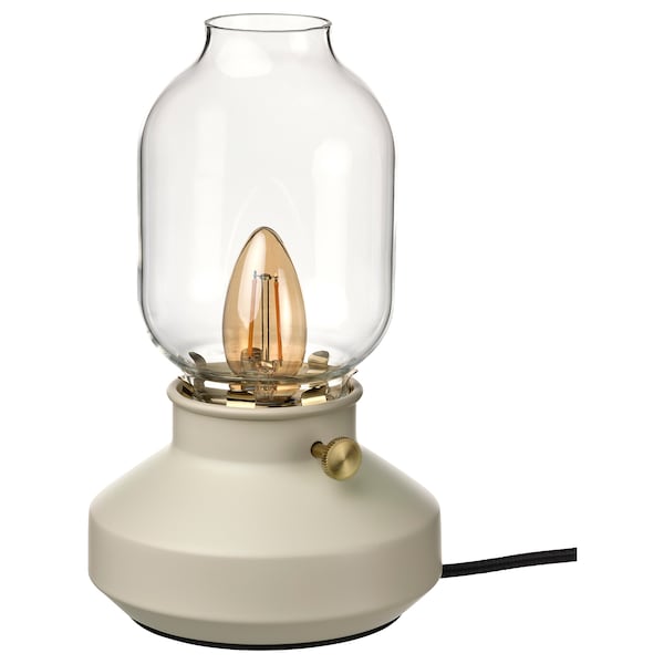 TÄRNABY Table lamp - beige 25 cm , 25 cm