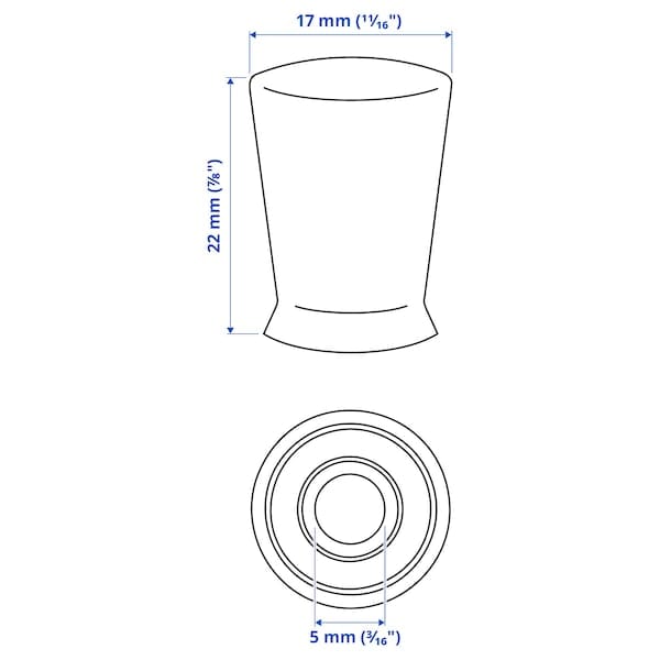 Ikea TÄRNESTAD - Knob, oak, 17 mm