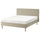 TÄRNKULLEN upholstered bed frame, Kelinge beige/Lillhällan, 160x200 cm
