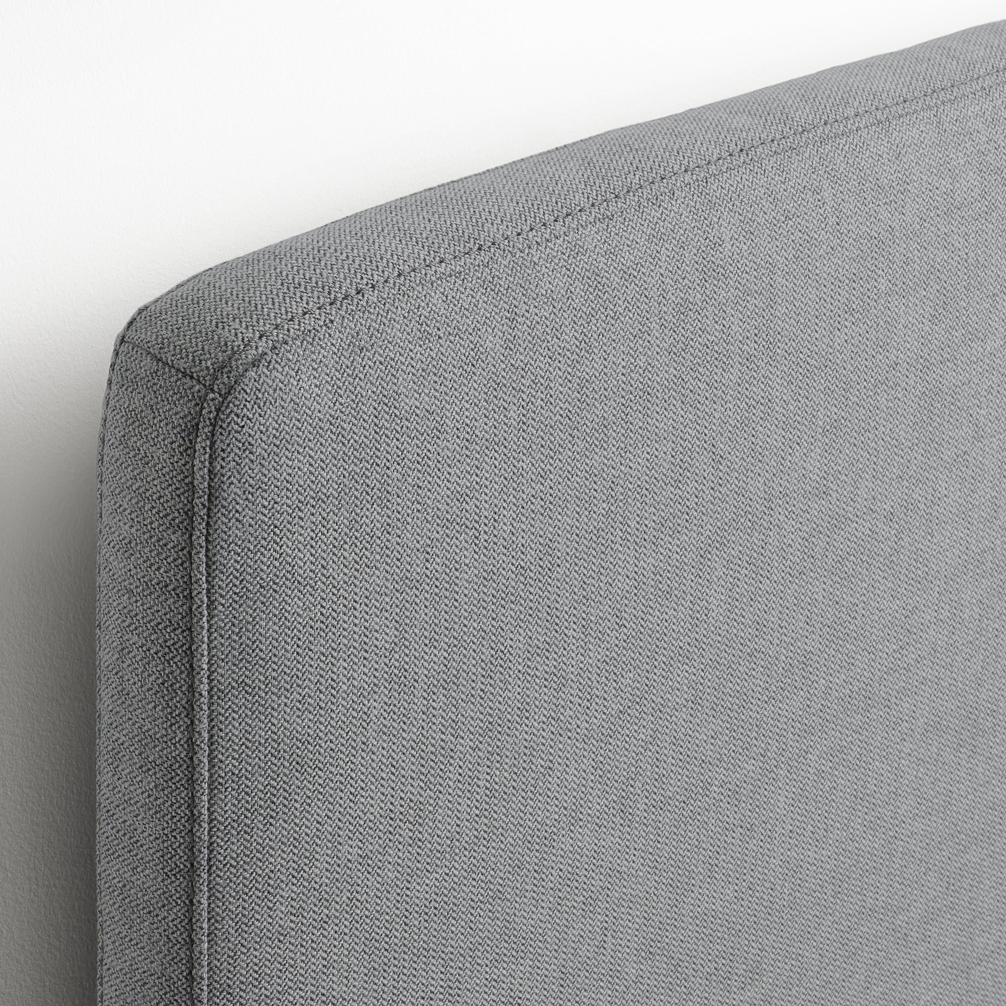 TÄRNKULLEN upholstered bed frame, Tibbleby beige/grey/Lillhällan, 160x200 cm