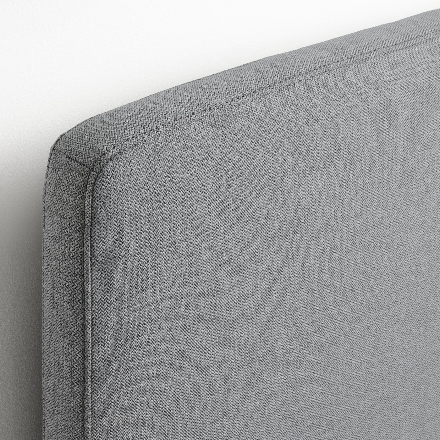 TÄRNKULLEN upholstered bed frame, Tibbleby beige/grey/Lillhällan, 140x200 cm