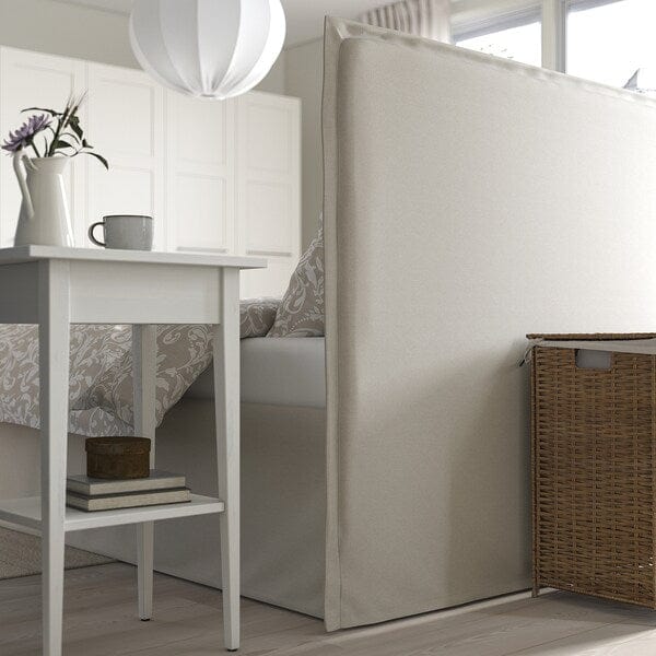 Ikea TÄRNKULLEN - Upholstered bed frame, Vissle beige,140x200 cm