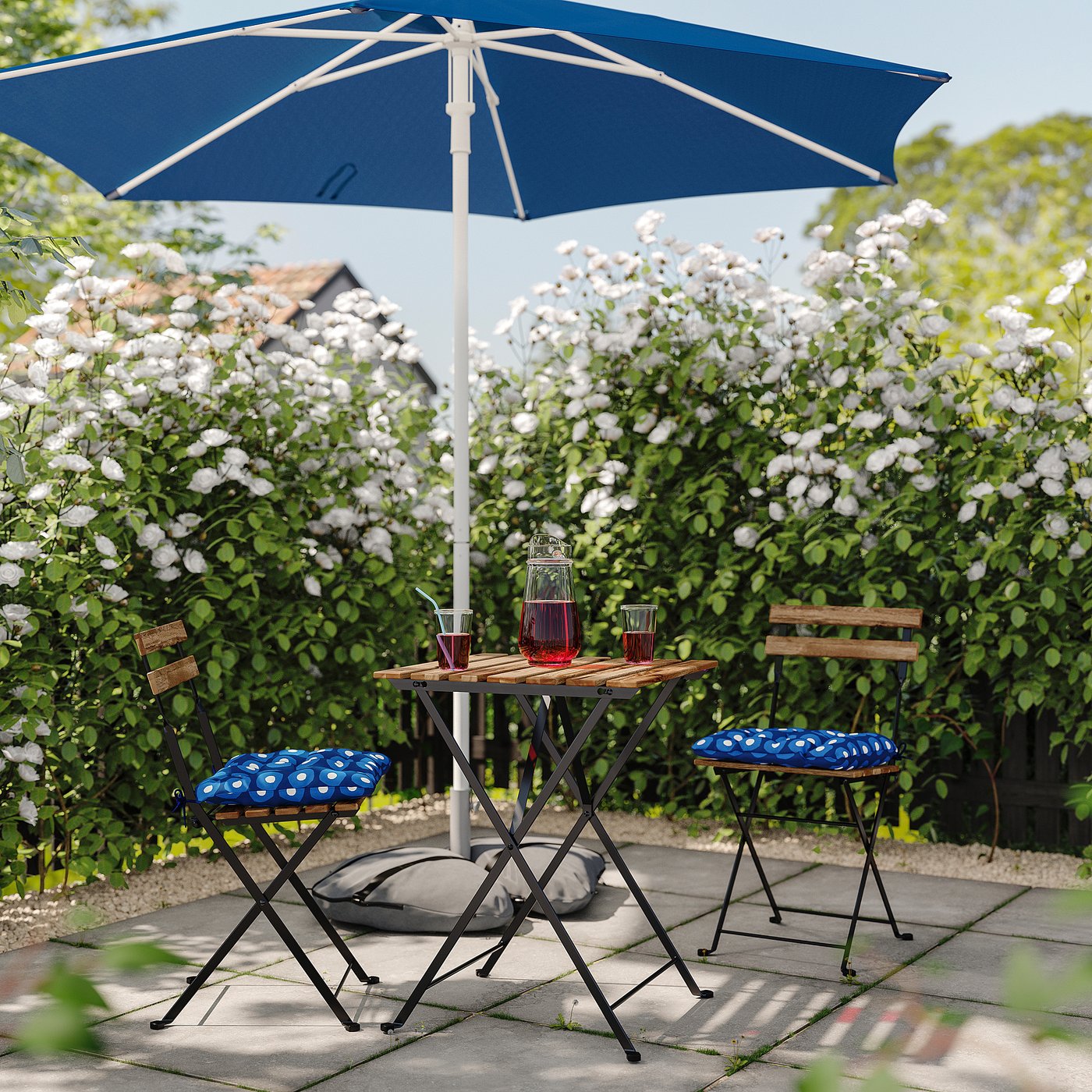 TÄRNÖ table+2 chairs, outdoor, 55x54 cm