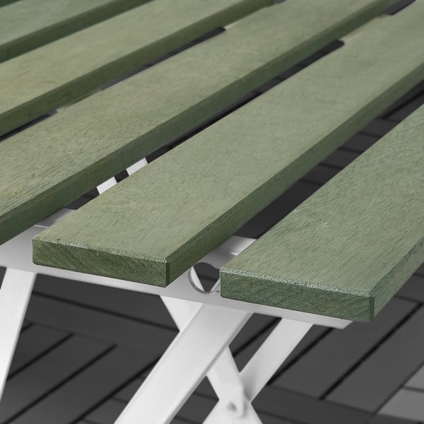 TÄRNÖ - TÄRNÖ Table, outdoor, white/green, 55x54 cm
