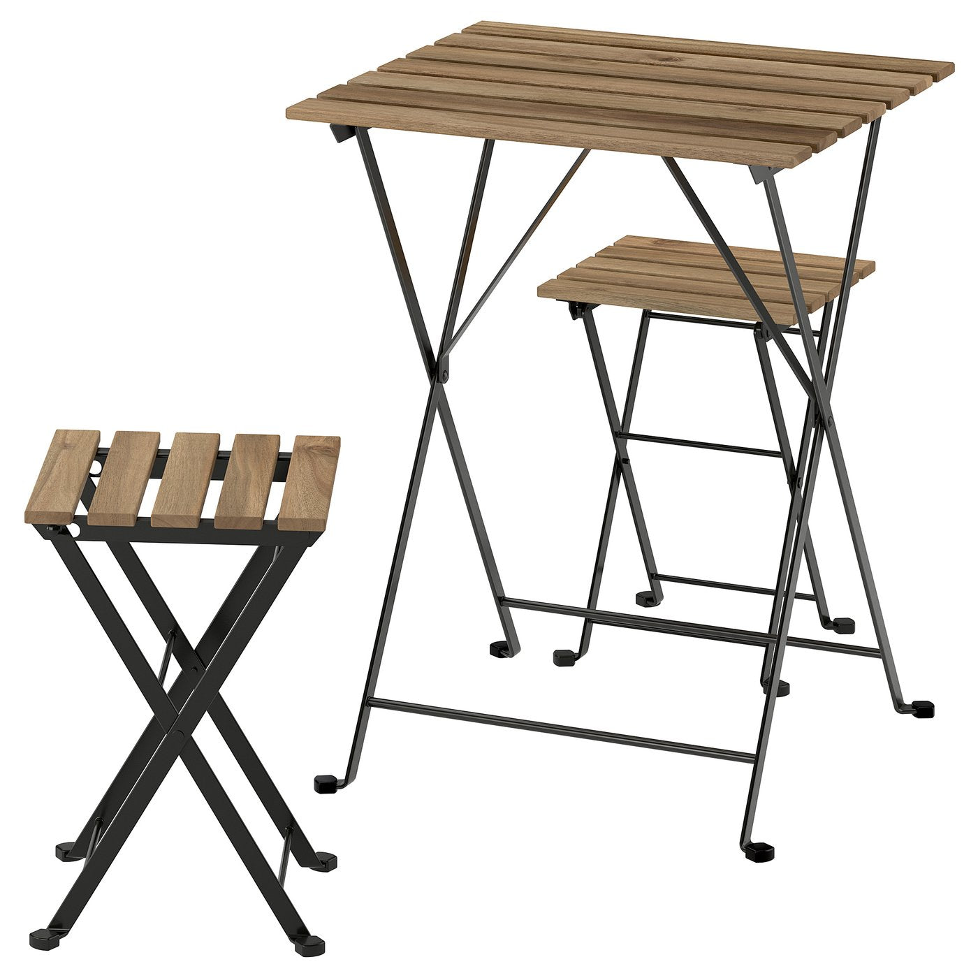 TÄRNÖ table and 2 stools, outdoor, folding/folding, 55x30 cm