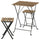 TÄRNÖ table and 2 stools, outdoor, folding/folding, 55x54 cm