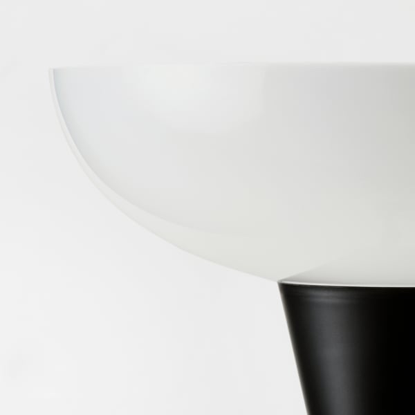 TÅGARP floor uplighter, black/white, 24 cm