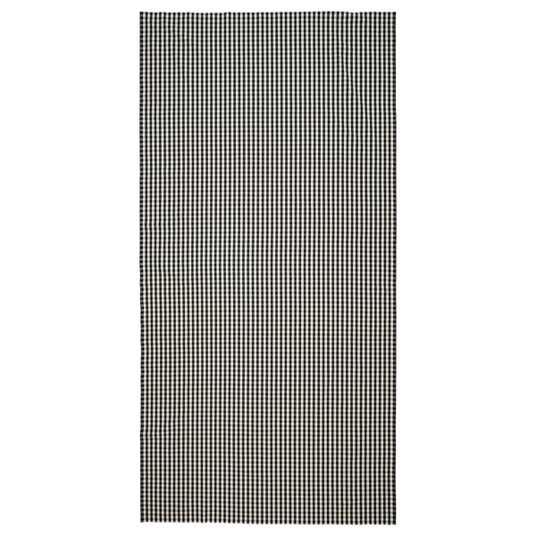 TAGGLUSERN - TAGGLUSERN Pre-cut fabric, black/white, 150x300 cm