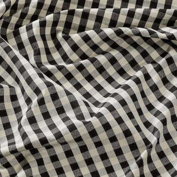 Ikea TAGGLUSERN - Pre-cut fabric, black/white, 150x300 cm