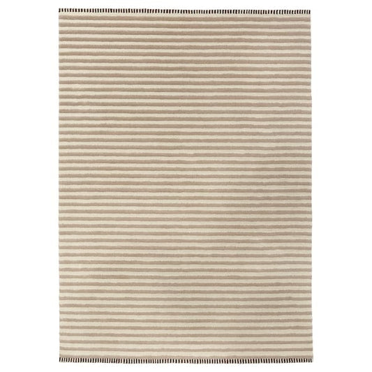 Ikea TÅGSPÅR - Rug, high pile, white/beige, 170x240 cm