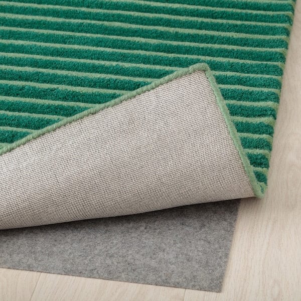 Ikea TÅGSPÅR - Rug, high pile, green, 200x300 cm