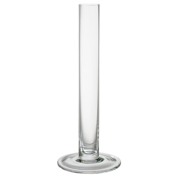 TAJT vase, clear glass, 23 cm