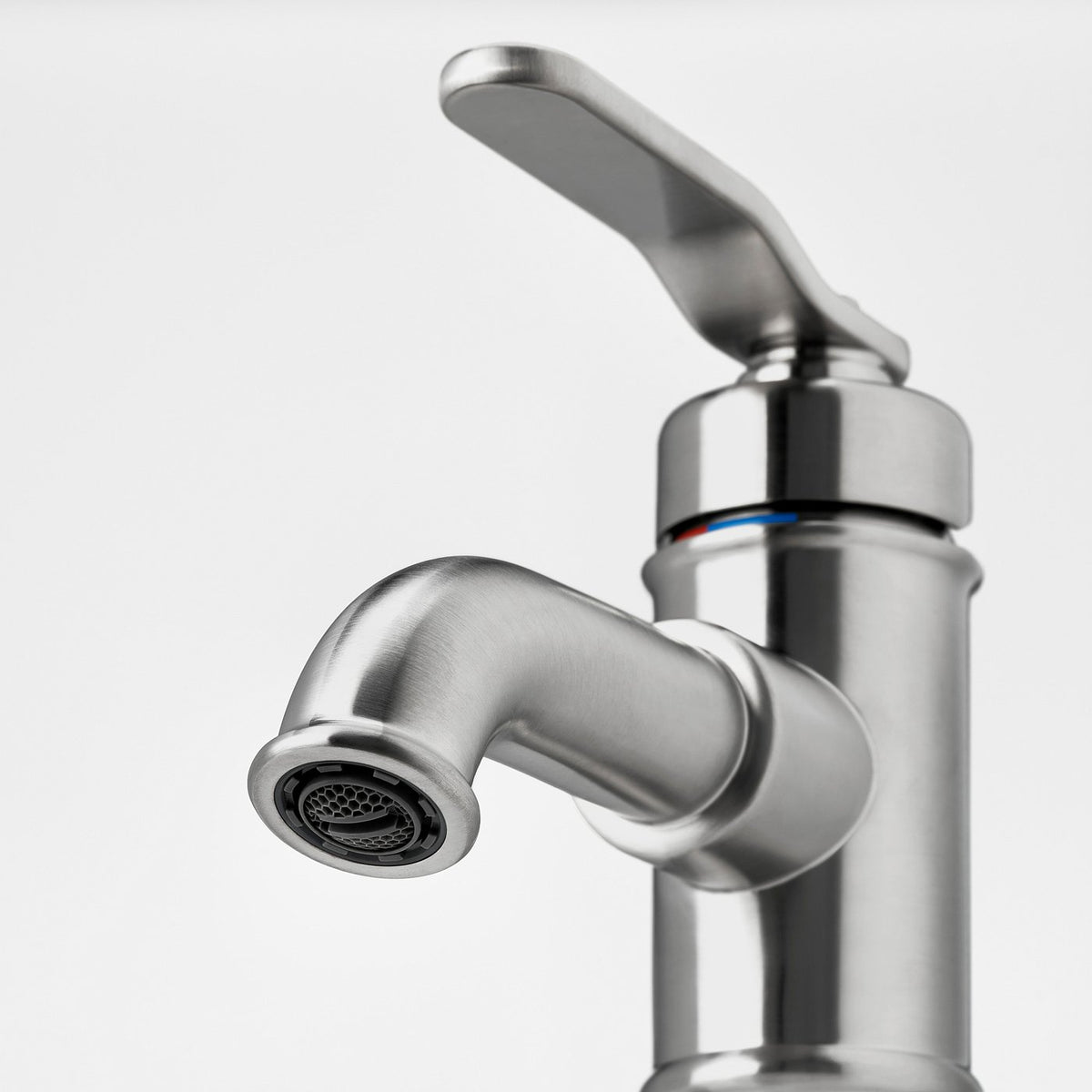 TAKSJÖN bathroom mixer tap top lever, stainless steel colour, M